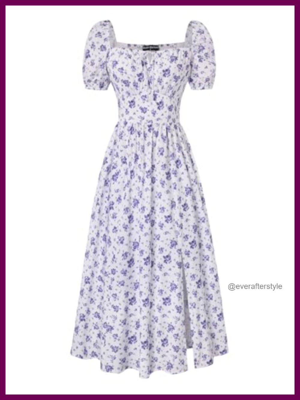 Scarlet Darkness Corset Midi Dress with Pockets Split Floral